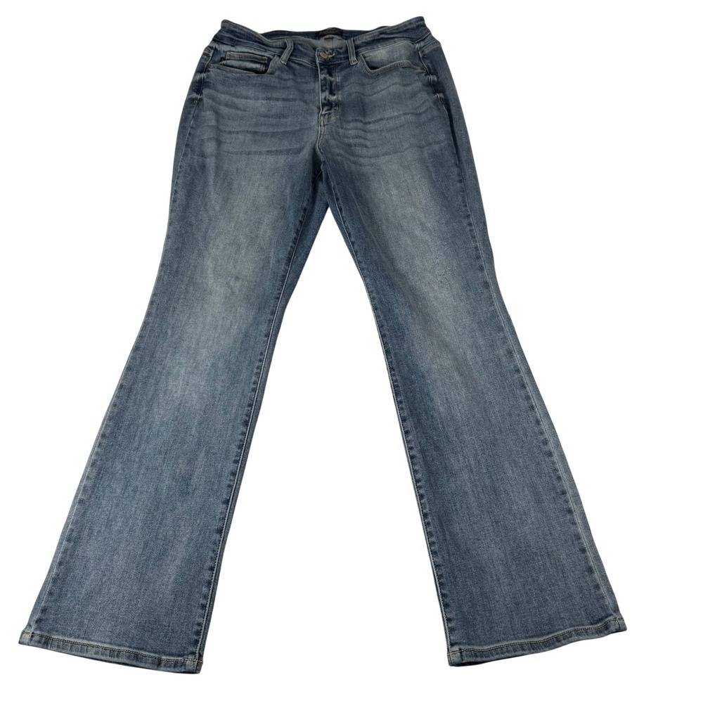 Judy Blue Boot Cut Jeans Womens 14W Light Wash Denim Stretch High Rise JB82337LT